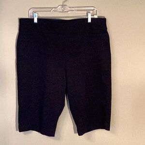 Croft & Barrow Dark Navy Skimmers Shorts Tailored Knee-Length